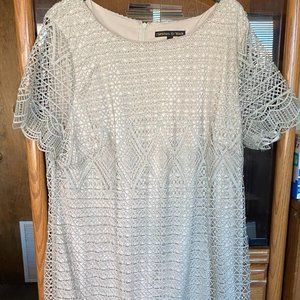 Moss Green Silver Dress